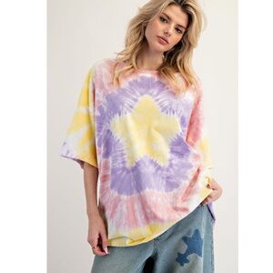"The Sunnie" Tie Dye Star Tee